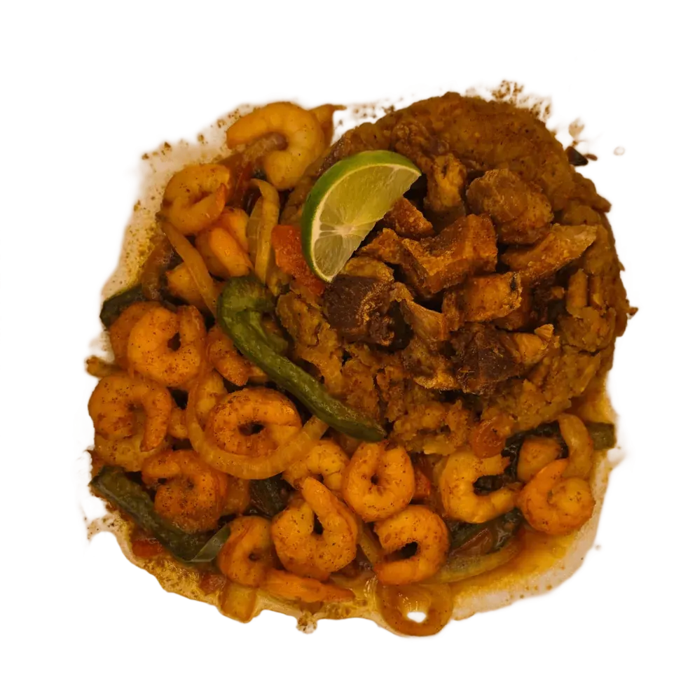 Mofongo with Shrimp